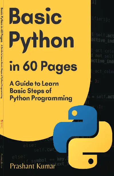 Basic Python in 60 Pages - Manojvm Publishing House